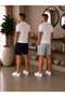 2 Pieces of Men's Shorts to Complete Your Casual Style (Navy Blue-Grey) - 4