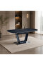 Extendable dining table 180 x 80 cm - Black - 2