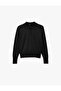 Regular Fit Long Sleeve Half Button Polo Collar Knitwear Sweater - 5
