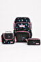 Girl's 3-Piece School Bag Set - Backpack, Lunch Bag, Pencil Case - 3