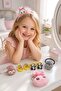 Eight-Piece Children's Buckle Crown and Keychain Set