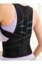 Upright Posture Corset Adjustable Shoulder Support Corset with Mesh Back and Lumbar Support - 4