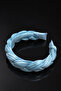 Bym Ice Blue Pleated Knitted Soft Women's Hair Crown Daily Stylish Accessory - 2