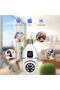 Security Camera, 2K Ultra HD, Easy To View On Mobile, Indoor Outdoor Dual Camera System with Night Vision, 360° Full View, WiFi Bluetooth Connection, Two-Way Voice, Motion Detection - 4