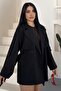 Women's Belted Linen Trench Coat Double-Breasted Buttoned Lined Seasonal Oversize Trench Jacket - 4
