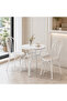 Round Cafe Table Size 60 x 60 cm - White - 2