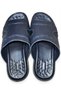 Genuine Leather Handmade Navy Blue Men's Slippers - 5