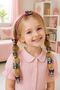 Nine-Piece Children's Buckle Crown and Keychain Set