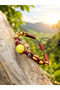 4 Element Natural Stone Bracelet Set – Fire Water Earth Air, Agate Unakite Lapis Lazuli Hematite, Adjustable - 3
