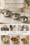 Çınar 6 Piece Stainless Steel Casserole Pot Set - 2