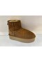 Genuine Leather and Fur Platform Sole Boots Women's Shoes - 2