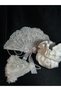 Vintage Lace Bridal Fan Bridal Bag and Bridal Handkerchief