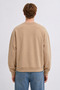 Men's 3 Thread Organic Trend Light Beige Sweatshirt - 5