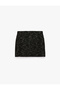 Normal Waist Slim Fit Tweed Mini Skirt - 5