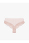 Comfortable Fit Cotton Lace Detailed Patterned Brazilian Panties - 2