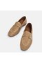 Large Size Women's Loafer Genuine Leather 41-42-43-44- Wooden Leather - 4