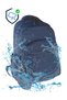 Dp Casual a Quality Blue 5 External Zipper Compartments Water Repellent School Sports Travel Daily Lightweight Fabric Backpack 7-16 - 4