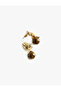 Sphere Detailed Stone Earrings - 3