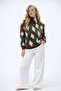 Women's Knitwear Sweater Diamond Pattern Turtleneck Winter and Stylish - 2