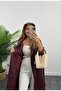 Women's New Season Belted Long Leather Coat - 2