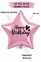 18 Inch Pink Star Foil Balloon |   Happy Birthday Heart Printed |   Birthday Party Decoration Balloon