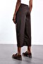 Bitter Brown Pencil Pants with Cuff Detail 3936 - 6