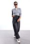 Smoked Tencel Jeans with Elastic Waist 01073 - 3