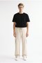 Men's Beige Parachute Fabric Baggy Trousers with Commando Pockets, Wide Legs, Comfortable Fit - 2