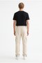 Men's Beige Parachute Fabric Baggy Trousers with Commando Pockets, Wide Legs, Comfortable Fit - 4