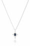 Silver Color North Star Figured Stone Detailed Necklace