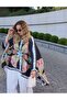 Lumira Tulip Pattern Blouse&Poncho Black - 6