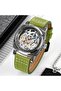 Men’s Engraved Skeleton Automatic Mechanical Watch – Premium Leather Strap - 3