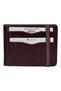 Elastic, Double-Folded, Transparent Internal Compartments, Horizontal Model, Genuine Leather, Sports Men's Wallet, Brown