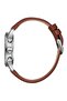 Silver Case Brown Leather Men's Wristwatch |   43 mm Mineral Glass - 5