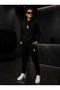 Hooded Tracksuit 2-Piece Combination Winter Shardooned Football Printed Women's / Men's Unisex Model