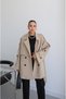 New Season Midi Length Belted Oversize Women's Trench Coat - 5