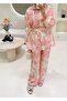 Sofia Patterned Suit Pink - 8