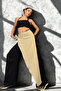 Asymmetric Front-Piece Design Pants - 2