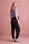 Maternity Cotton Black Elastic Leg High Waist Tummy Support Sweatpants Moni - 5
