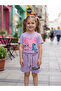 Stitch Printed Heart Pattern Shorts and Top Summer Girls' Set