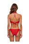 Donlaritta Women's Halter Neck Strapless Bead Detailed Drop Neckline Bikini Set - 5
