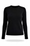 Black Crew Neck Basic Knitwear 190870