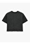 Crew Neck Regular Fit Short Sleeve Stoned T-Shirt - 5