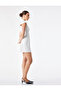 Hakim Collar Short Sleeve Regular Fit Embroidery Detailed Bodycon Mini Dress - 2