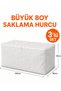 Quilt Storage Bag - Blanket Storage Bag - King Size Storage Bag - Clothing Storage Bag Colorful 100X50X50 cm Set of 3