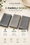 3-Piece Multi-Purpose Cleaning Cloth Set – Microfiber Cloth Set for Glass, Kitchen, Countertops, and General Cleaning - 3