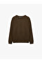 Long Sleeve Comfortable Fit Crew Neck Sweatshirt - 5