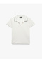 Slim Fit Short Sleeve Contrast Piping Polo Collar Sports T-Shirt - 3