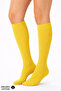 Unisex Organic Cotton Flight and Pilot Knee Socks with Special Firming Technology Mustard - 2