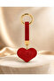 Red Heart Stone Bag Charm – Crystal Bag Charm